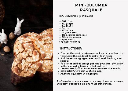 Recipe Mini-Colomba Pasquale
